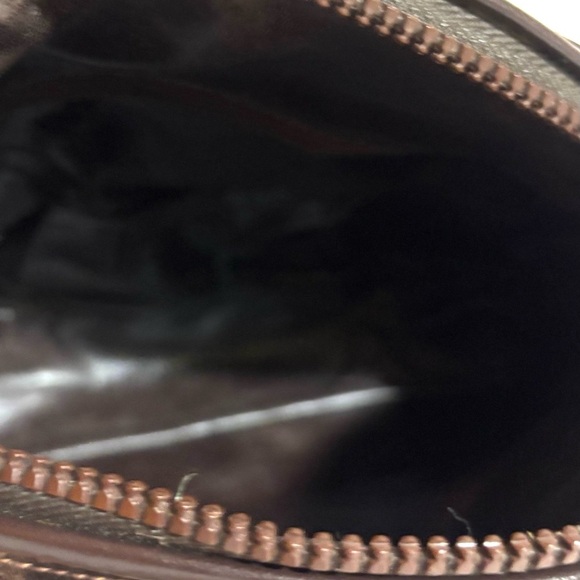 Celine vintage  signature print Chic brown suede  & leather  Crossbody Bag - Picture 9 of 11